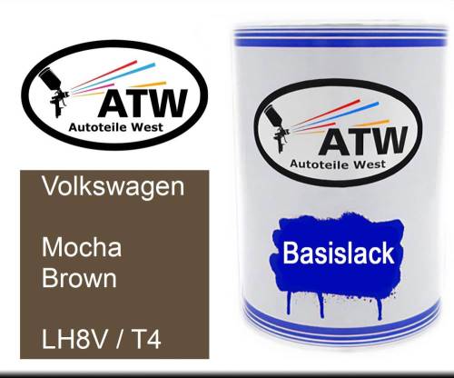 Volkswagen, Mocha Brown, LH8V / T4: 500ml Lackdose, von ATW Autoteile West.